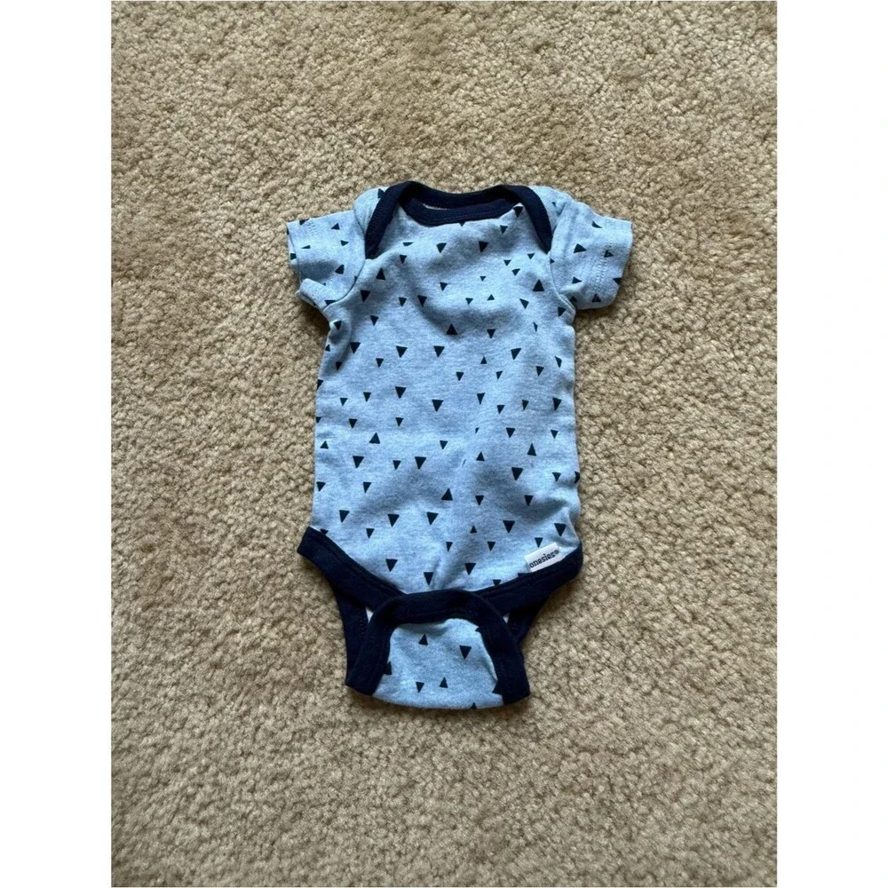 Baby Boy Newborn Short Sleeve Bodysuit Bundle (12 items)
